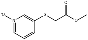 Acetic acid, [(1-oxido-3-pyridinyl)thio]-, methyl ester (9CI) Struktur