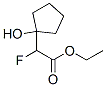 Cyclopentaneacetic acid, -alpha--fluoro-1-hydroxy-, ethyl ester (9CI) Struktur