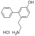 6-(2-Aminoethyl)-3-biphenylol hydrochloride Struktur