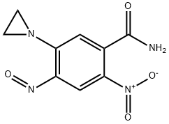 5-aziridin-1-yl-2-nitro-4-nitroso-benzamide Struktur