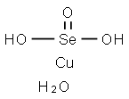 COPPER(II) SELENITE DIHYDRATE Struktur