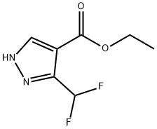 ETHYL 3-(DIFLUOROMETHYL)-1H-PYRAZOLE-4-CARBOXYLATE Struktur