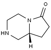 (R)-HEXAHYDRO-PYRROLO[1,2-A]PYRAZIN-6-ONE Struktur