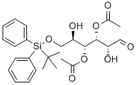 3,4-DI-O-ACETYL-6-O-(TERT-BUTYLDIPHENYLSILYL)-D-GLUCAL Struktur