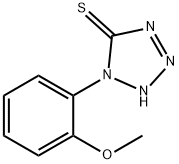 1,2-dihydro-1-(o-methoxyphenyl)-5H-tetrazole-5-thione  Struktur