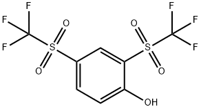 2,4-BIS[(TRIFLUOROMETHYL)SULFONYL]PHENOL Struktur