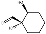 Cyclohexanecarboxaldehyde, 1,2-dihydroxy-, (1S-cis)- (9CI) Struktur