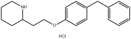 2-[2-(4-Benzylphenoxy)ethyl]piperidinehydrochloride Struktur