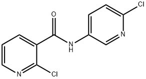 2-Chloro-N-(2'-chloro-5'-pyridinyl)pyridine-3-carboxamide Struktur