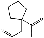 Cyclopentaneacetaldehyde, 1-acetyl- (9CI) Struktur