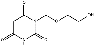 1-(2-HYDROXYETHOXY)METHYL-5-BARBITURIC ACID Struktur