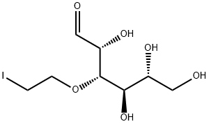 3-O-(2-iodoethyl)glucose Struktur