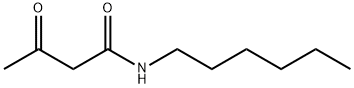 N-hexylacetoacetamide Struktur