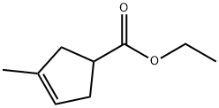 3-Cyclopentene-1-carboxylic acid, 3-methyl-, ethyl ester (8CI,9CI) Struktur