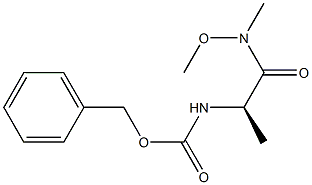 N-[(1R)-1-[メトキシ(メチル)カルバモイル]エチル]カルバミン酸ベンジル 化學(xué)構(gòu)造式