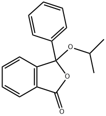 3-phenyl-3-propan-2-yloxy-isobenzofuran-1-one Struktur