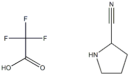 pyrrolidine-2-carbonitrile trifluoroacetate Struktur