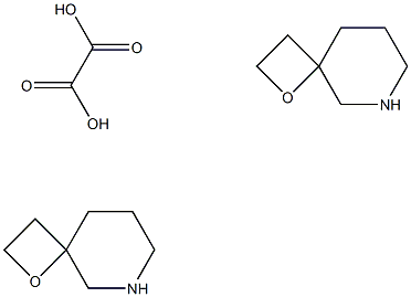 1-Oxa-6-azaspiro[3.5]nonane oxalate(2:1) Struktur