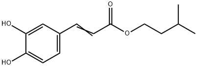 2-Propenoic acid, 3-(3,4-dihydroxyphenyl)-, 3-Methylbutyl ester Struktur