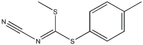 Methyl(4-methylphenyl)cyanocarbonimidodithioate Struktur