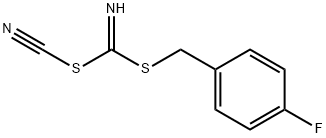 (4-FLUOROPHENYL) METHYL CYANOCARBONIMIDODITHIOATE Struktur