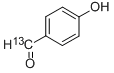 4-HYDROXYBENZALDEHYDE-CARBONYL-13C Struktur