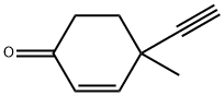 2-Cyclohexen-1-one, 4-ethynyl-4-methyl- (9CI) Struktur