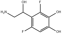 1,2-Benzenediol, 4-(2-amino-1-hydroxyethyl)-3,5-difluoro- (9CI) Struktur