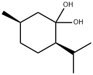 1,1-Cyclohexanediol,5-methyl-2-(1-methylethyl)-,(2R,5R)-(9CI) Struktur