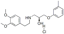 bevantolol hydrochloride Struktur