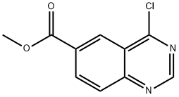 6-Quinazolinecarboxylic acid, 4-chloro-, methyl ester Struktur