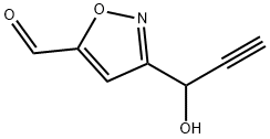 5-Isoxazolecarboxaldehyde, 3-(1-hydroxy-2-propynyl)- (9CI) Struktur