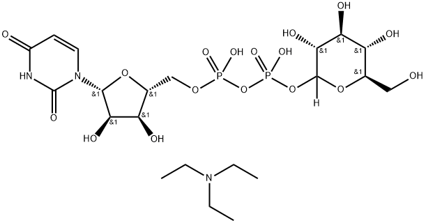 URIDINE 5'-DIPHOSPHOGLUCOSE-[GLUCOSE-1-3H] Structure