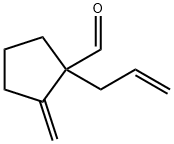 Cyclopentanecarboxaldehyde, 2-methylene-1-(2-propenyl)- (9CI) Struktur