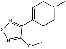 4-(4-methoxy-1,2,5-thiadiazol-3-yl)-1-methyl-1,2,3,6-tetrahydropyridine Struktur