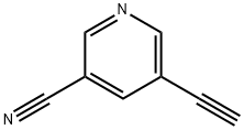 3-Pyridinecarbonitrile, 5-ethynyl- (9CI) Struktur