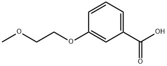 3-(2-methoxyethoxy)benzoic acid Struktur