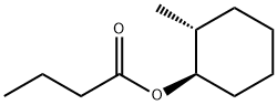 Butanoic acid, 2-methylcyclohexyl ester, trans- Struktur