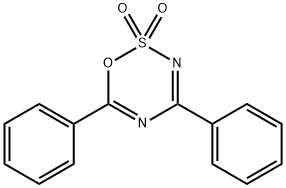 4,6-Diphenyl-1,2,3,5-oxathiadiazine 2,2-dioxide Struktur