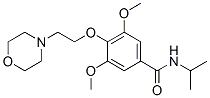 N-Isopropyl-3,5-dimethoxy-4-(2-morpholinoethoxy)benzamide Struktur