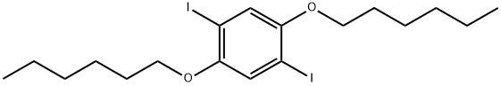 1,4-DIIODO-2,5-BIS(HEXYLOXY)BENZENE Struktur