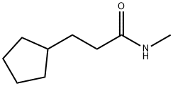 Cyclopentanepropanamide, N-methyl- (9CI) Struktur