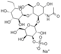 3'-(O-SO3NA)GAL-BETA1,3(FUC-ALPHA1,4)GLCNAC, NA Struktur