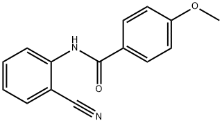 N-(2-cyanophenyl)-4-methoxybenzamide Struktur