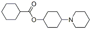 Cyclohexanecarboxylic acid 4-piperidinocyclohexyl ester Struktur