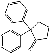 2,2-DIPHENYL-CYCLOPENTANONE Struktur