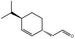 2-Cyclohexene-1-acetaldehyde,4-(1-methylethyl)-,(1R-trans)-(9CI) Struktur