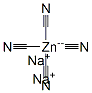 disodium tetracyanozincate Struktur