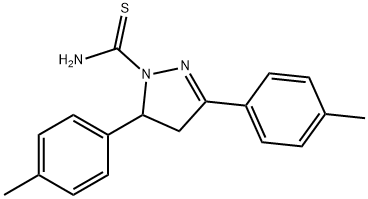 3,5-DIP-TOLYL-4,5-DIHYDRO-1H-PYRAZOLE-1-CARBOTHIOAMIDE Struktur