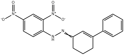 3-Phenyl-2-cyclohexen-1-one 2,4-dinitrophenyl hydrazone Struktur